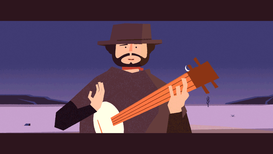 Cavalinho de Baloiço - Music video 2d animation character cowboy dark desert design film graphic design graphics illustration illustrator motion motion graphics movie music nigth purple vector wild west