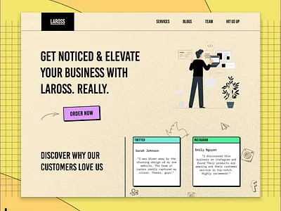 Brand portfolio by Neo-Brutalism style brutalism burtalism figma neobrutalism ui uiux