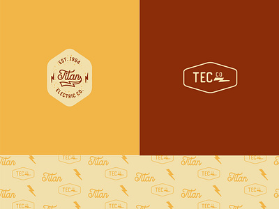 Titan Electric Branding branding construction graphic desgin construction logo design electric company graphic design electric company logo graphic design logo