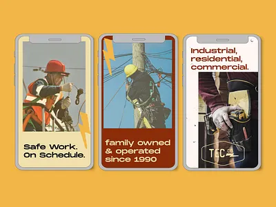 Titan Electric Branding branding construction social media design electric branding electric work graphic design logo social media design