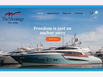 Website Design For a Luxury Yacht Rental Company adobeillustrator branding design developer figma graphic design illustration inspiration interface landing page ui uiux user experience user interface uxdesign website webui
