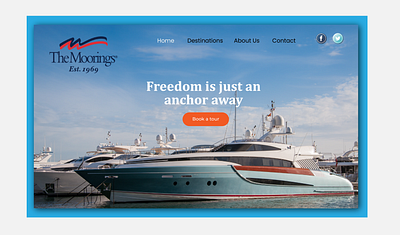 Website Design For a Luxury Yacht Rental Company adobeillustrator branding design developer figma graphic design illustration inspiration interface landing page ui uiux user experience user interface uxdesign website webui