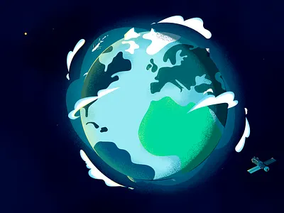 Explore sustainability in action - Siemens 2d animation blue cloud country design earth globe graphics illustration illustrator motion photoshop texture vector world