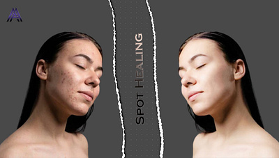 Spot Healing on Photoshop adobe photoshop graphic design picture editing spot healinmg