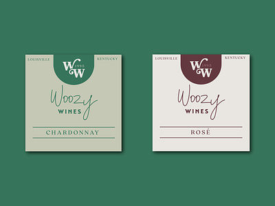 Woozy Wines Brand Concept - Labels branding chardonnay design graphic design logo rose wine wine bradning wine graphic design wine labels