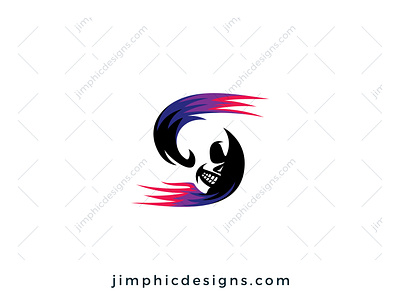 S Skull Logo branding design graphic design letter logo vector