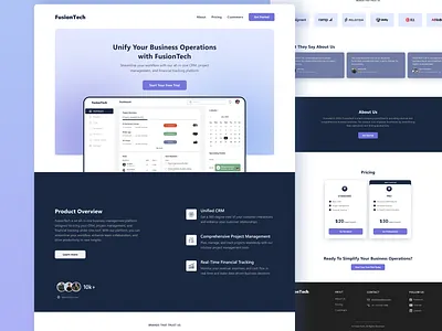 Product Management Software dashboard design landing minimal product management software ui ux