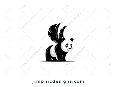 Panda Logo branding design graphic design logo vector