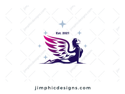 Angelic Yoga Logo branding design graphic design logo vector