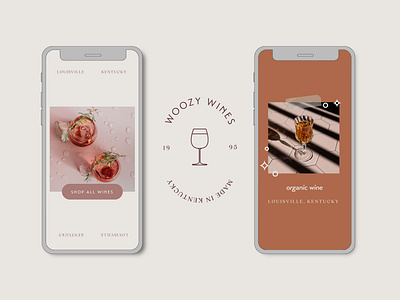 Woozy Wines Brand Concept branding design graphic design logo social media design wine wine branding wine logo wine social media wine website