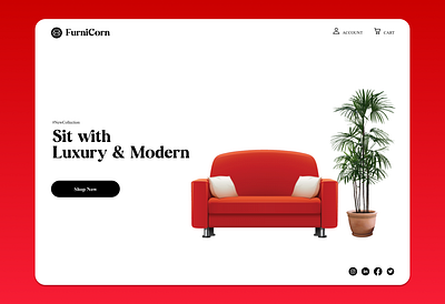 Daily UI #003 - Landing Page design furniture graphic design land landing page modern ui ux website