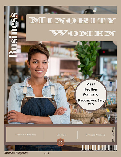 Business Magazine - Minority Women branding graphic design illustration media kit
