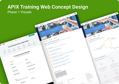 APIX Training Web Concept design exprience design ui ux visual design