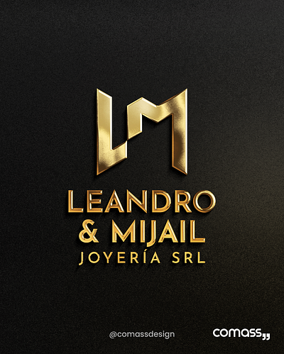 LEANDRO & MIJAIL JOYERÍA brand branding design graphic design identidad visual logo marca grafica vector