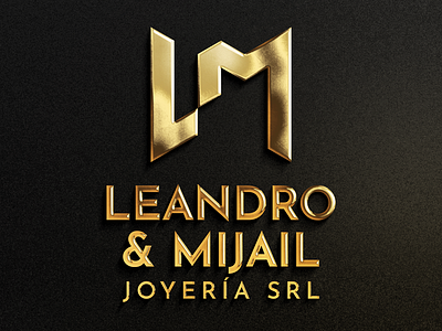 LEANDRO & MIJAIL JOYERÍA brand branding design graphic design identidad visual logo marca grafica vector