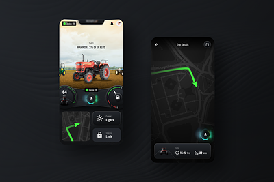Smart Tractor Tracking App branding daily challange dailyui design dubai india mumbai product design smart tractor tracking tractor ui uiux