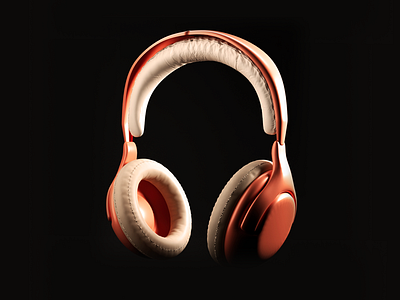 headphones 3d 3dart 3dproductdesign blender design graphic design product design render