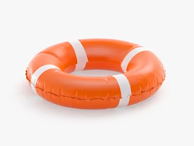 Swim Ring Orange 3D Model app branding design graphic design illustration logo typography ui ux vector