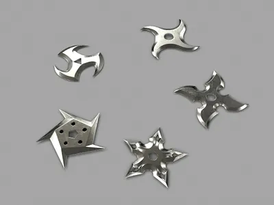 5 Shuriken Set app branding design graphic design illustration logo typography ui ux vector