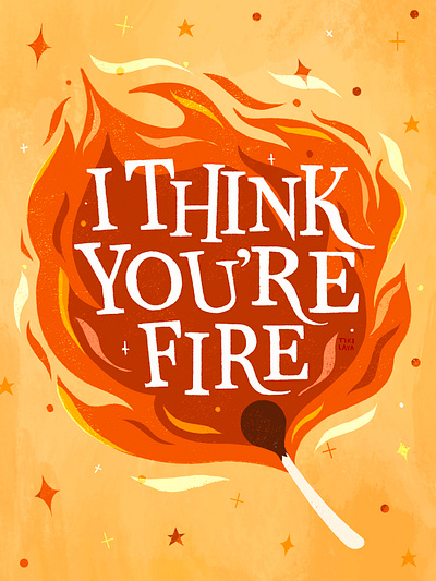 I think you are fire design digitalart editorial graphicdesign illustration
