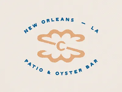 SC + Oyster with pearl animal bar brand branding c design food graphic design illustration logo mark new orleans oyster pearl restaurant s sea vector water