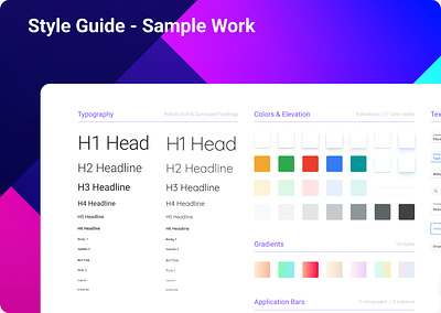 Style Guide Collection - Samples design exprience design style guide ux ux research visual design