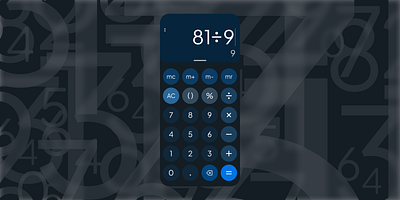 🧮 Calculator view | DAY 13 graphic design ui