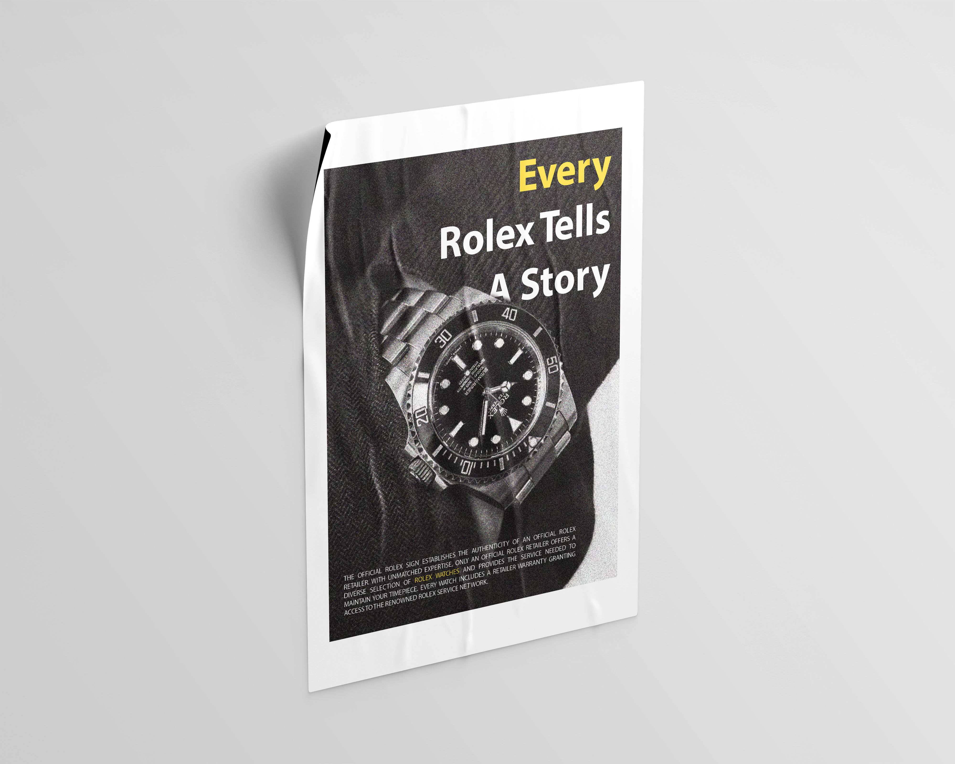 Rolex Poster by Mahsa on Dribbble