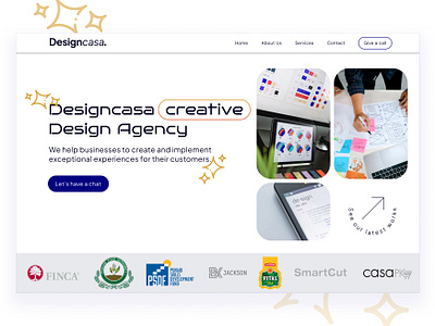 Design Agency Website header design design agency landing page design ui design web design website design website header