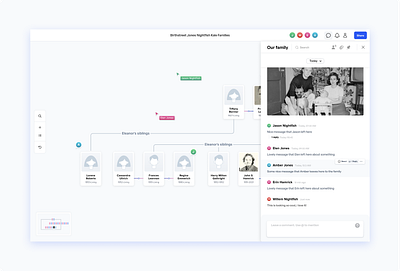 Genealogy app product design uxui visual design