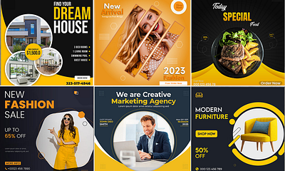 Social Media Post Design. branding cava collage graphic design logo ui ux