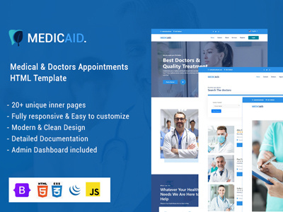 Medicaid - Doctors Appointment & Medical Services HTML Template