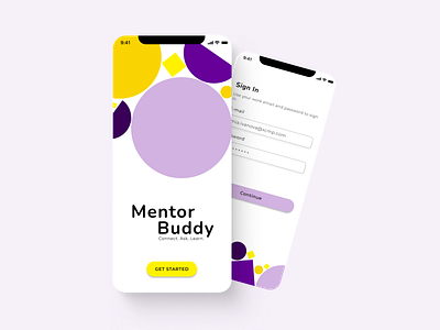 A mobile app that connects mentors and mentees app connect design illustration mentee mentor mentoring mobile mobile app mobile design ui uiux user interface ux