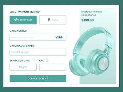DailyUI Day 2 - Checkout app appdesign checkout dailychallenge dailyui design designchallenge designer figma figmadesign interfacedesign ui uichallenge uidesign uiux uiuxdesign uiuxdesigner userinterface web webdesign