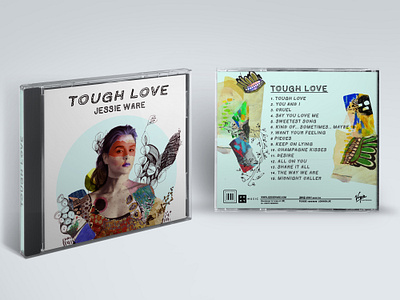 Music CD cover cd cover collage design graphic design illustration