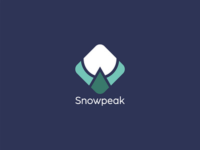 Snowpeak brand design brand identity branding graphic design logo design mountain logo ski logo