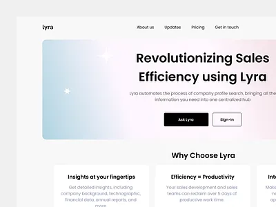 AI hackathon - centralized data hub for SDR efficiency color dailyui design saas typography ui website design