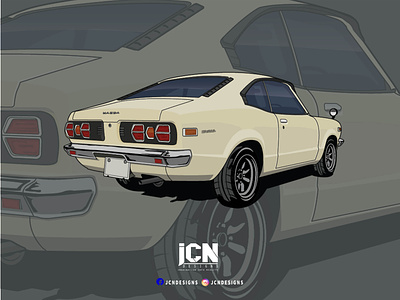 Mazda Savanna automotive arts automotive enthusiast car cartoon car club illustration jdm