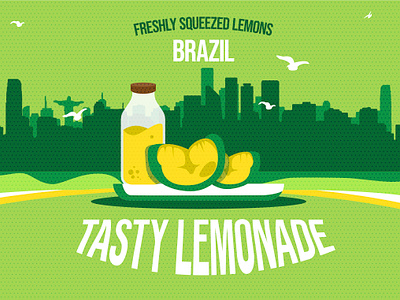 Brazilian Lemonade advertising affinity affinity designer affinity photo branding brazil color design drink green illustration lemonade packaging tasty vector vector illustration yellow