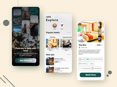 Hotel Booking App 3d app design appdesigner application figma hotelbookingapp material mobileappdesign ui uiux userexperience userinterface ux