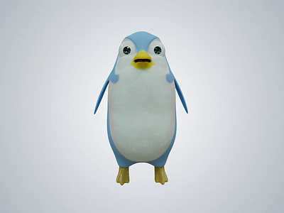 Penguin "the love" 3d 3d for buy 3d marine life 3d models 3d penguin animals illustrations best 3d designs best 3d models creative market goods goods for purchase gumroad goods illuminz matter motions penguin