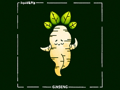 Ginseng - HARVEST ROOTS cute graphic design illustration kawaii stickers vector