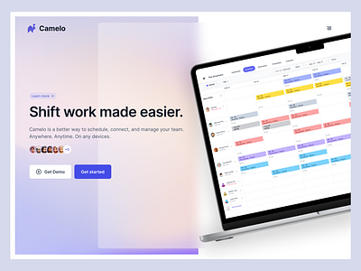 Camelo - Employee Scheduling App | Web Design: iOS and Android androiddesign appdesign businessapp creativedesign digitaldesign employeescheduling iosdesign mobileappdesign productivityapp schedulingapp shiftscheduling taskmanagement teammanagement timemanagement userexperience userinterface uxui webdesign workforcemanagement workplaceefficiency