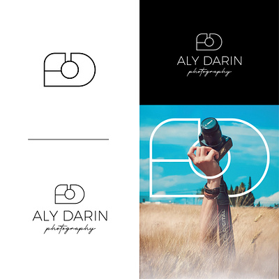 Aly Darin Photography Logo adobe branding design designer graphic design illustration illustrator logo photoshop