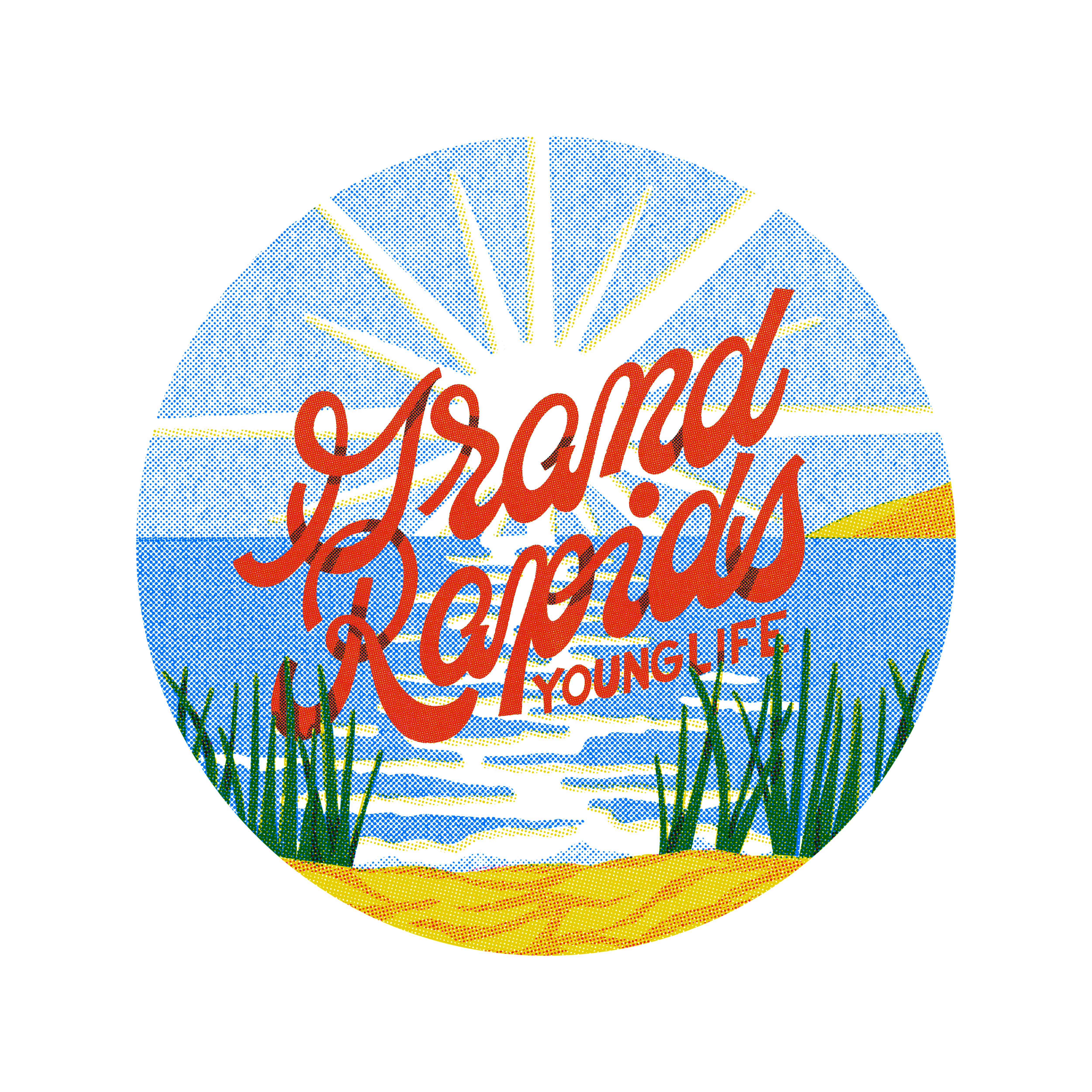 Vitamin D-sign beach camp grand halftone lake landscape ocean rapids sand summer sunset vintage