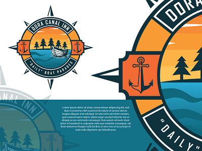 Dora Canal Inn branding illustration logo logodesign typography vector