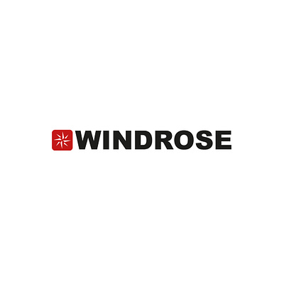 Wind Rose Logo branding graphic design logo red rose wind windo rose