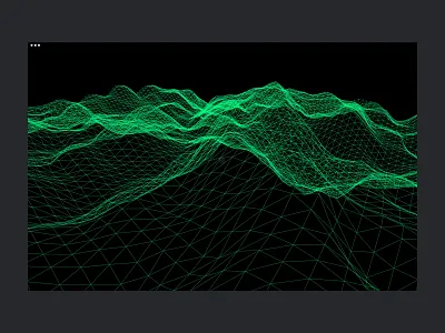 3D Interactive Wave pt.1 — coding an app 3d abstract animation app interactive motion graphics processing shapes wave