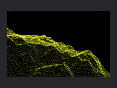 3D Interactive Wave pt.2 — coding an app 3d abstract animation art black cool hills motion graphics shapes squares ui waves yellow