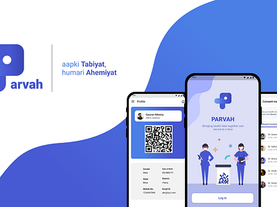 Parvah: One-stop Solution for Health Record Management app behance case study doctor healthcare iit inter iit product design ui ux